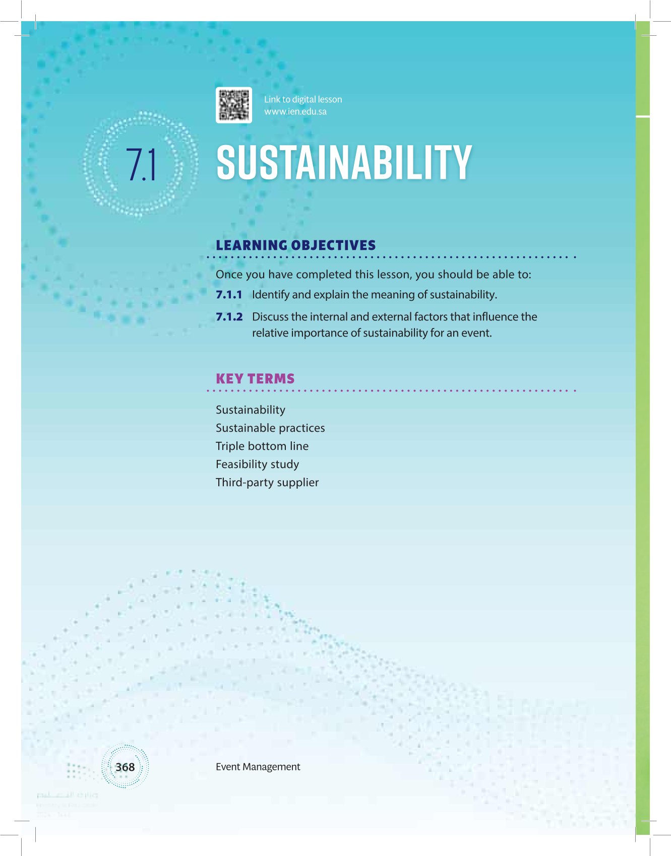 7.1 Sustainability