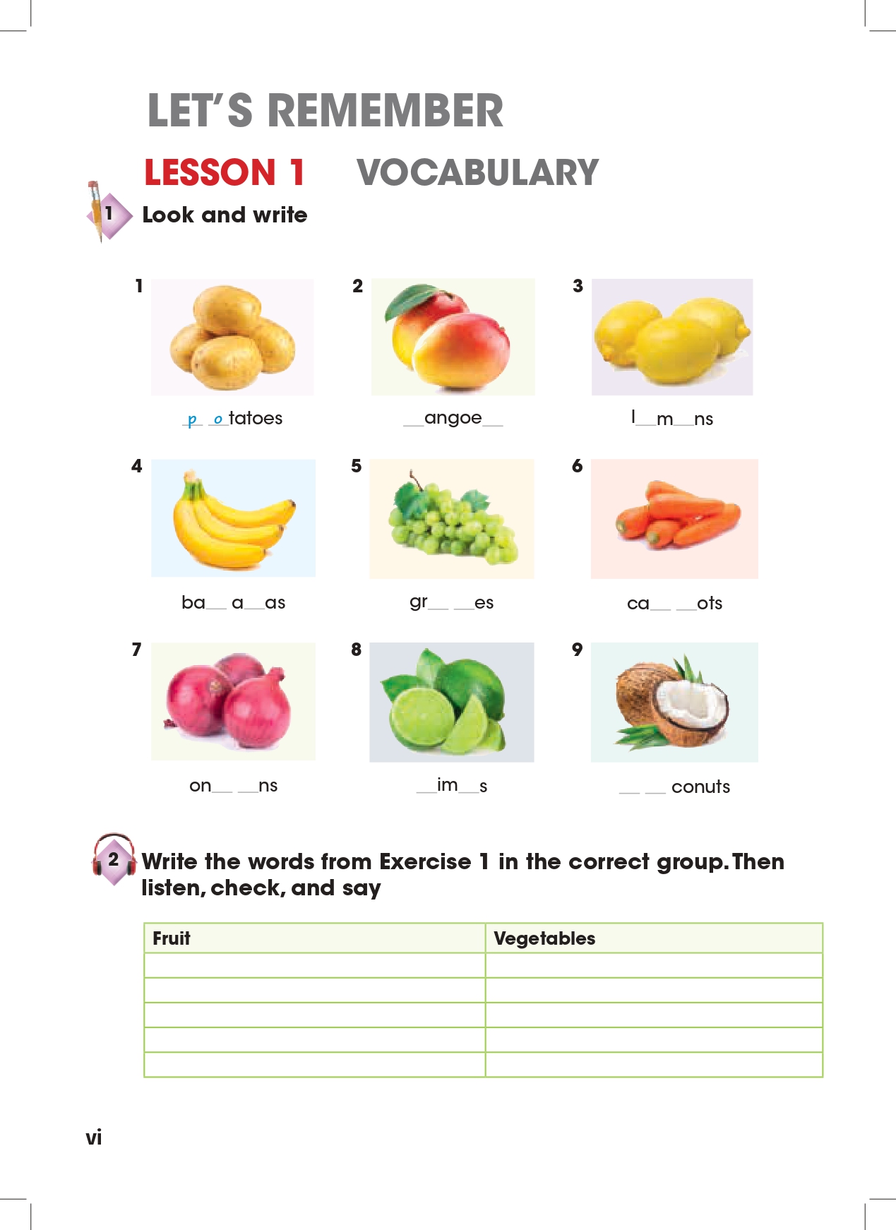 LESSON 1 VOCABULARY