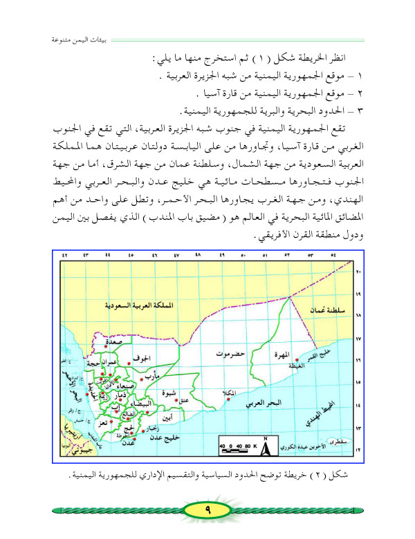 الدرس الأول: موقع الجمهورية اليمنية وأهميته