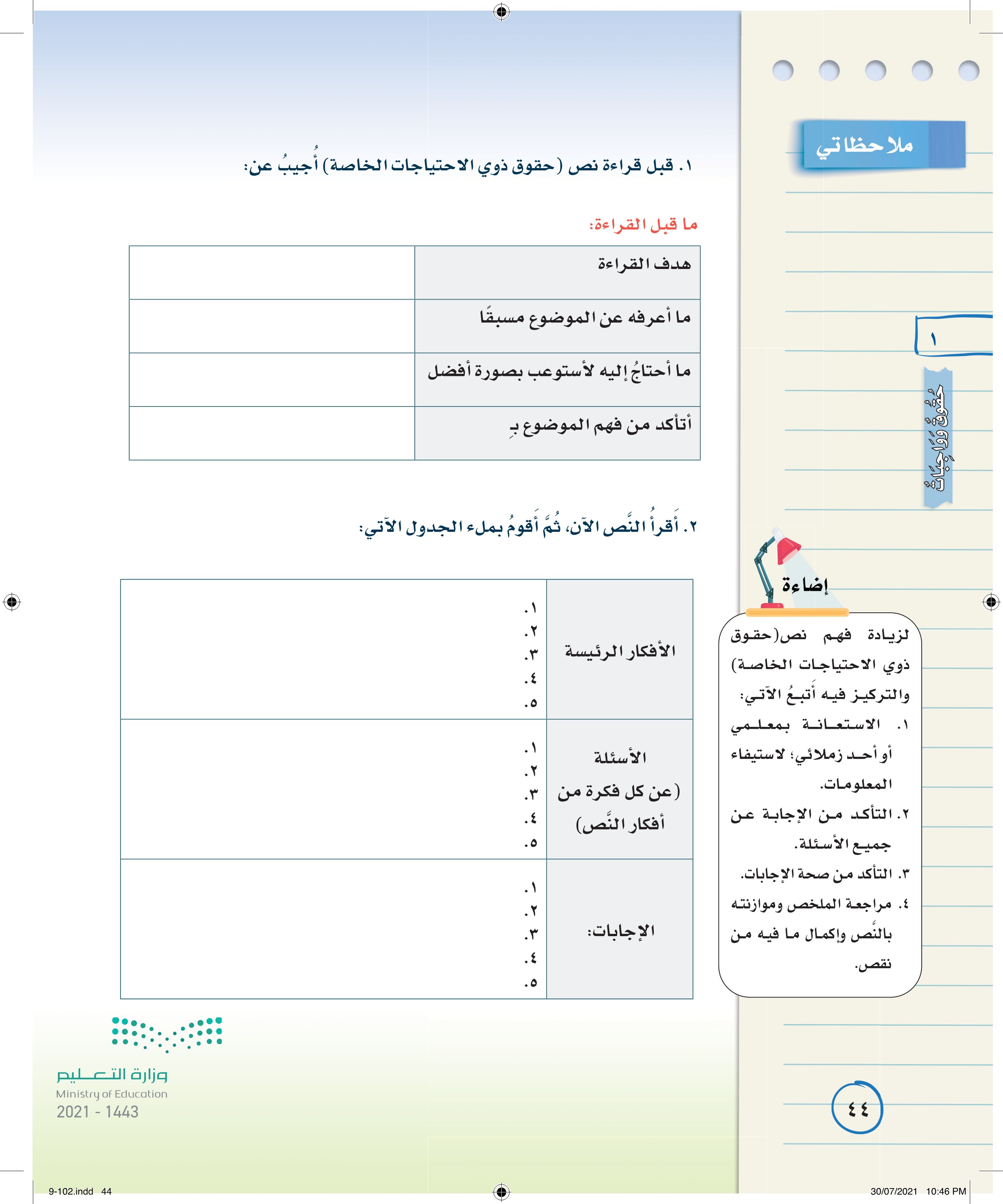 حقوق ذوي الاحتياجات الخاصة