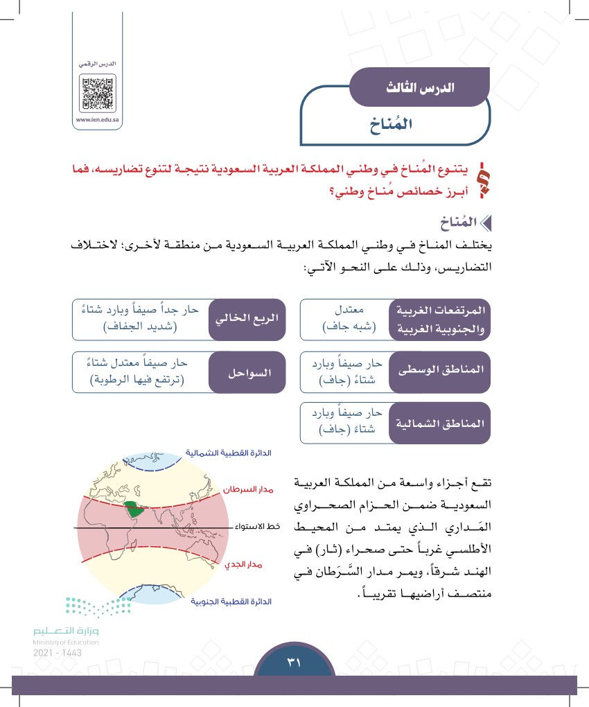 العوامل المؤثرة في المناخ