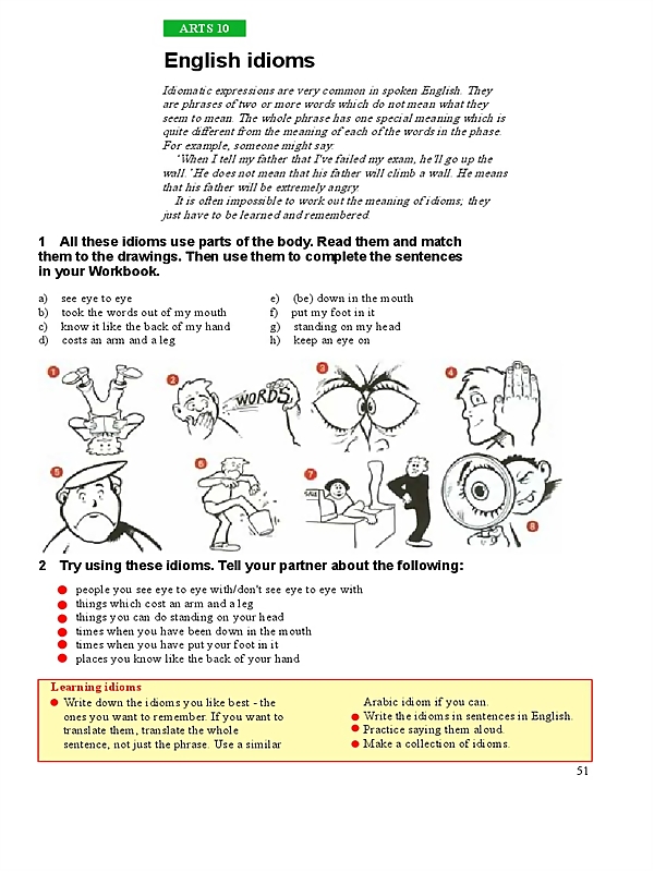 English idioms