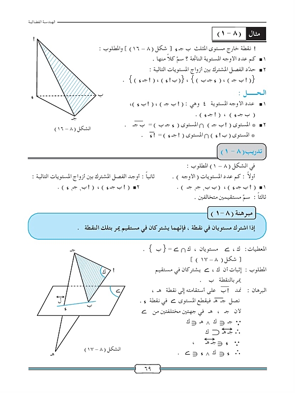 المستوى والفضاء