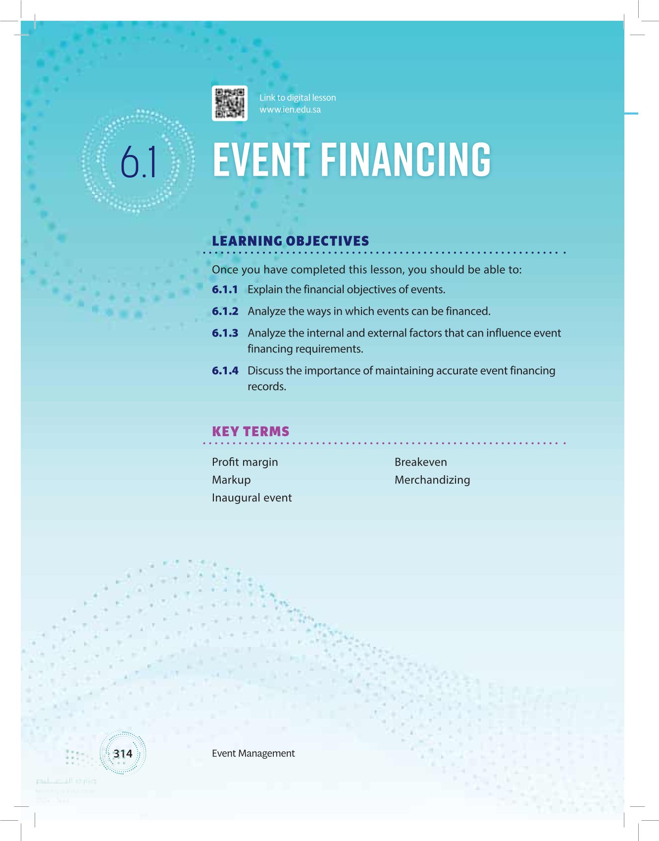 6.1 Event Financing