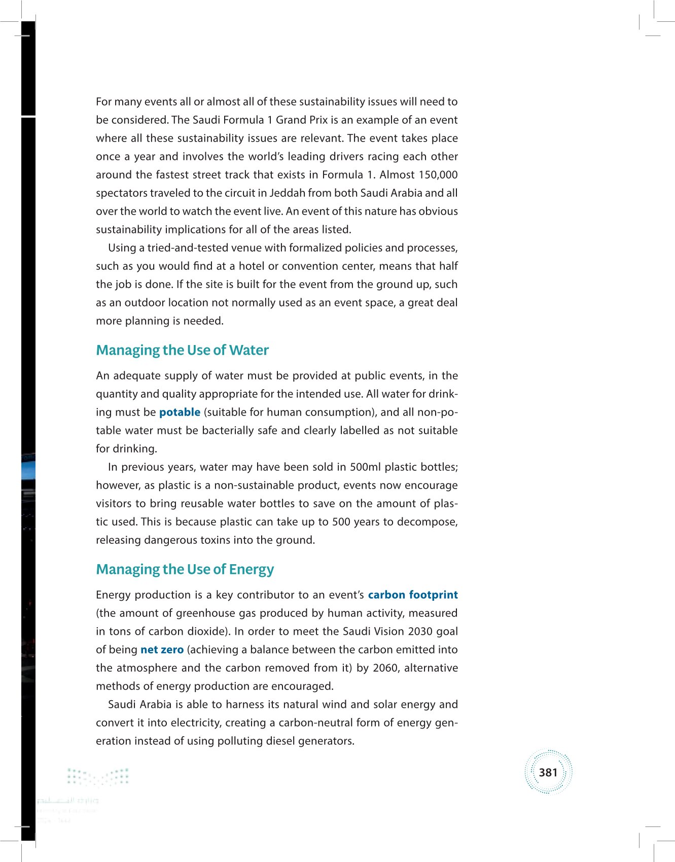 7.2 The Influence of Sustainability on Event Operations and Planning