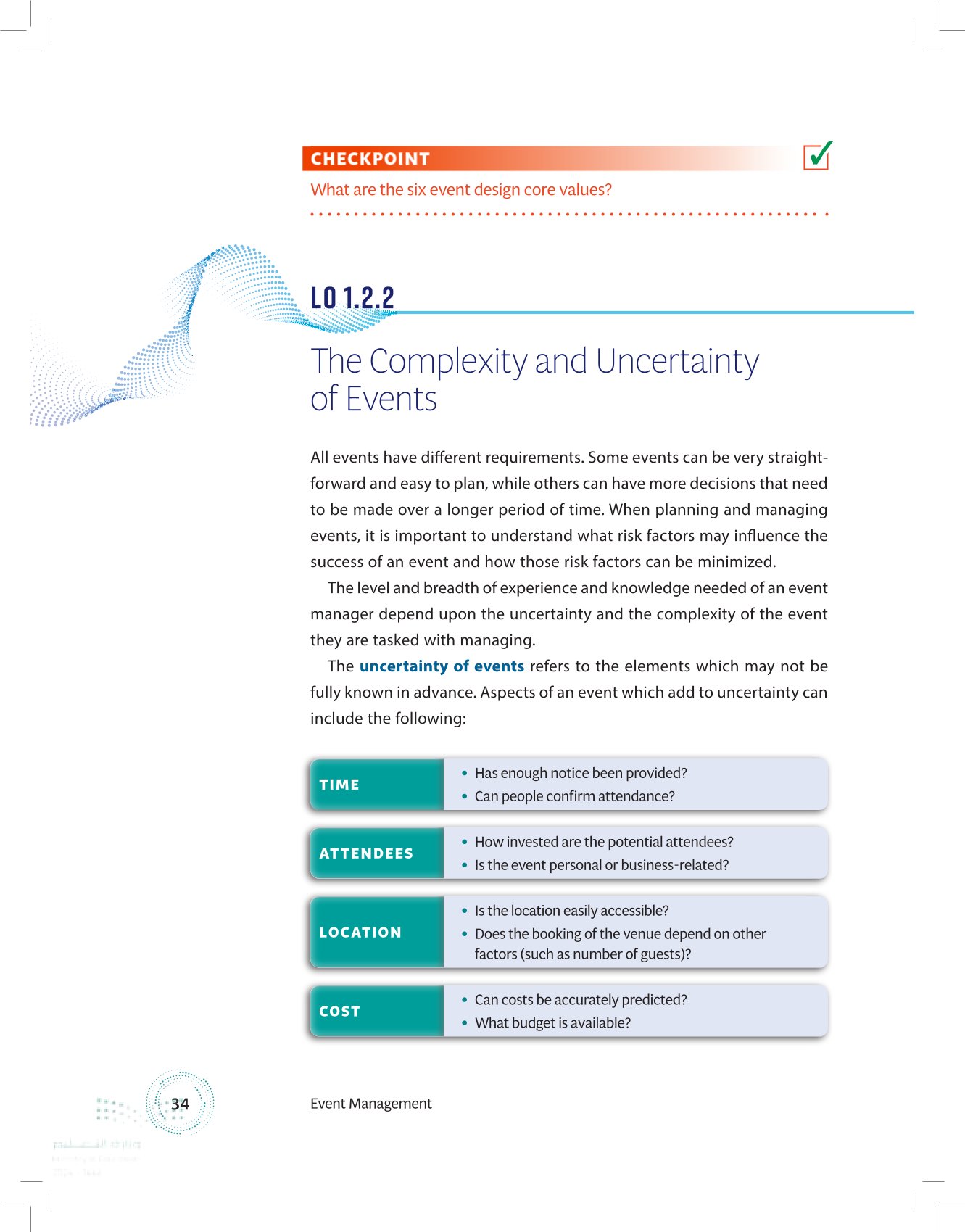 1.2 Managing the Complexity and Uncertainty of Events