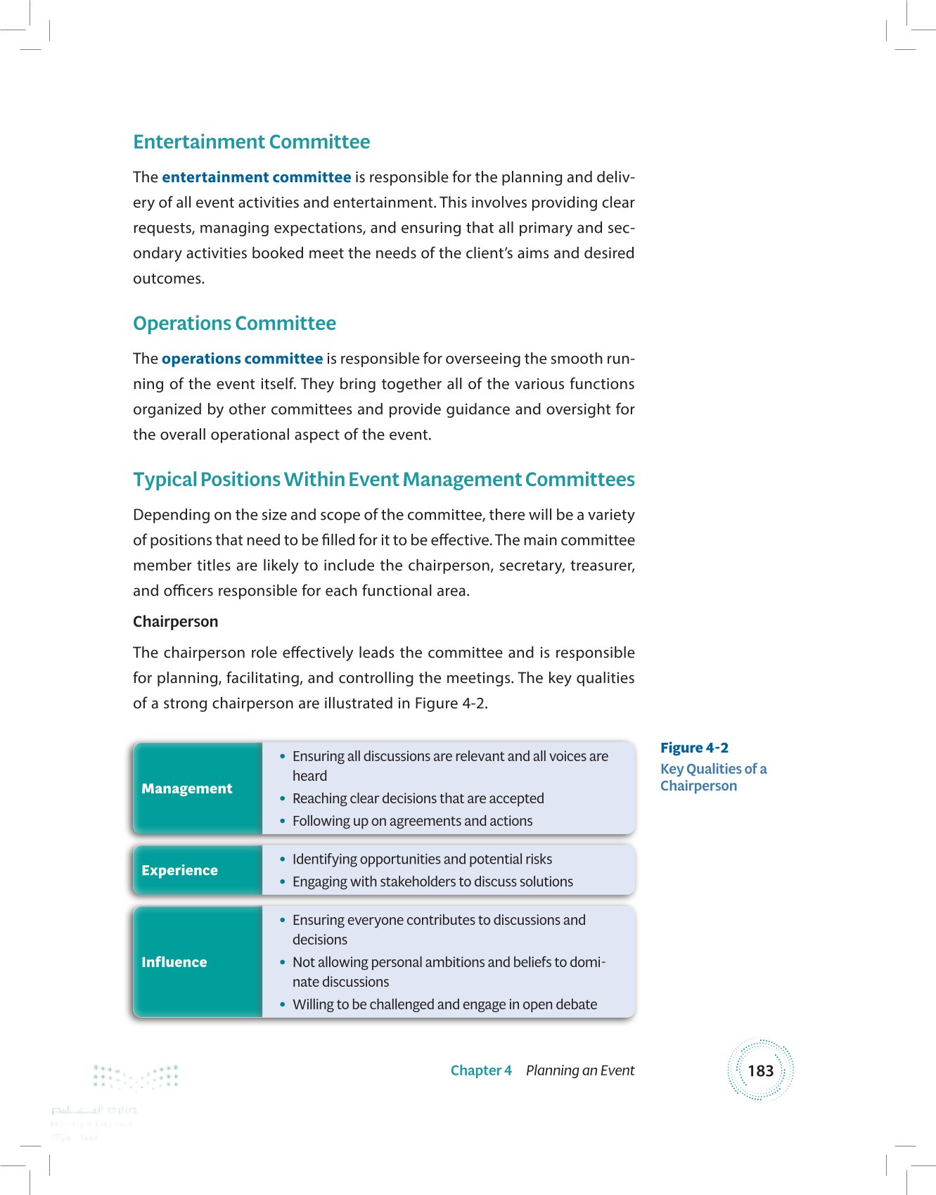 4.1 Establishing an Event Management Committee