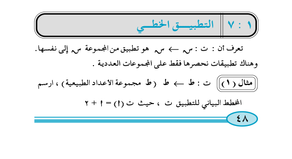 1:7 التطبيق الخطي