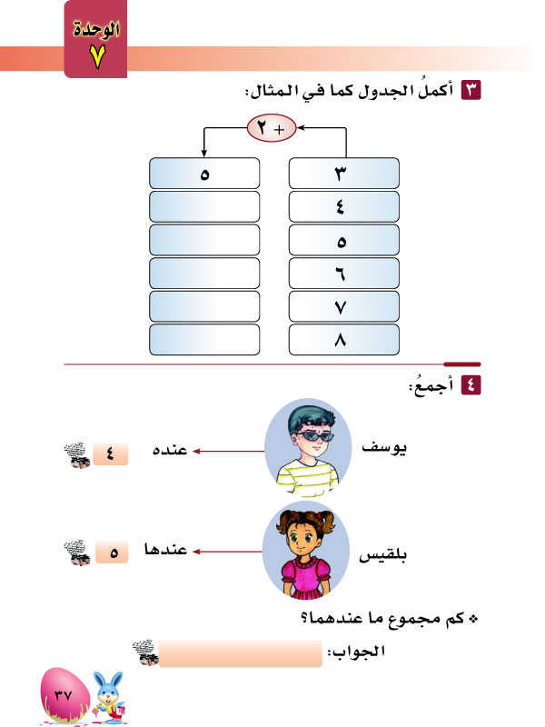 1-7 الجمع ضمن العدد 20