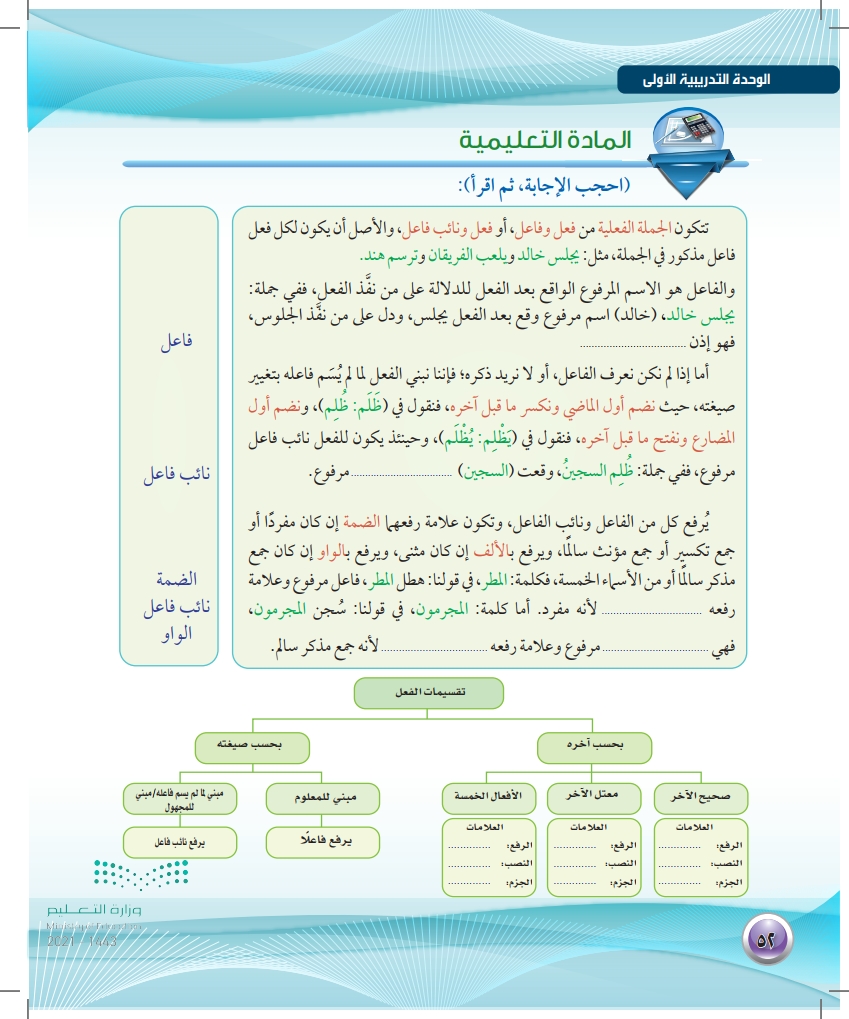 اختر كل اسم فاعل مما يلي