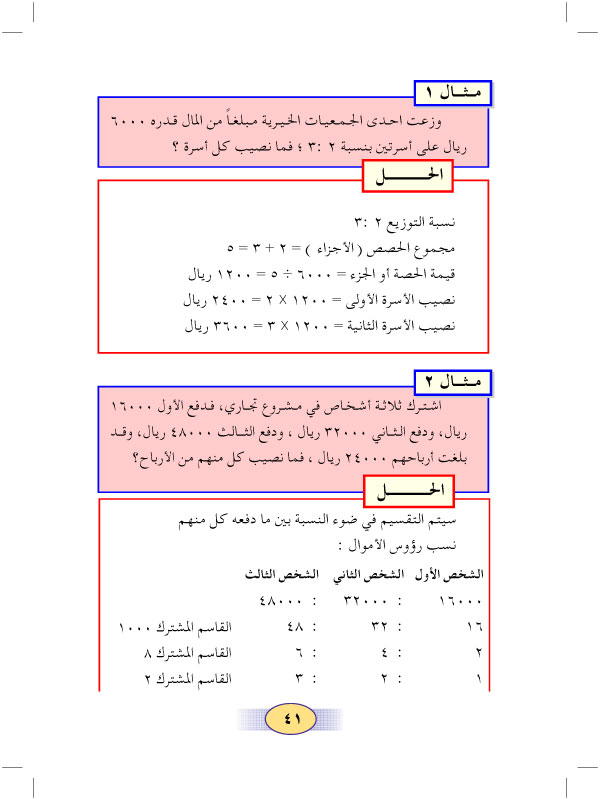 6:5 التقسيم التناسبي