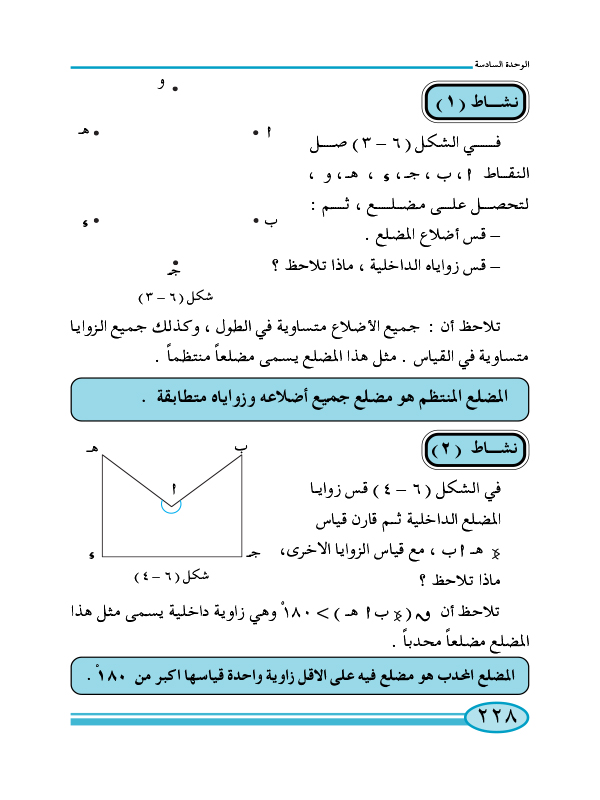 1-6 المضلعات