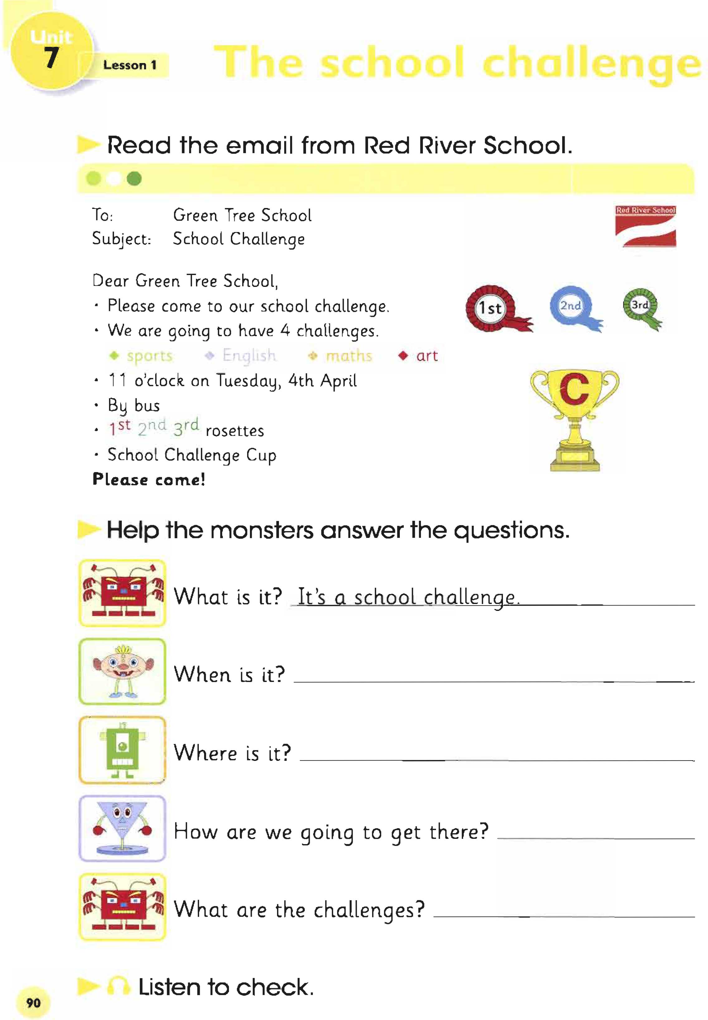 Lesson1:The school challenge