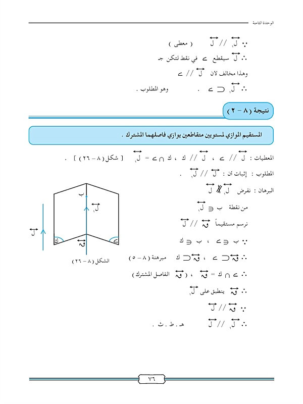 مبرهنات المستقيمات المتوازية