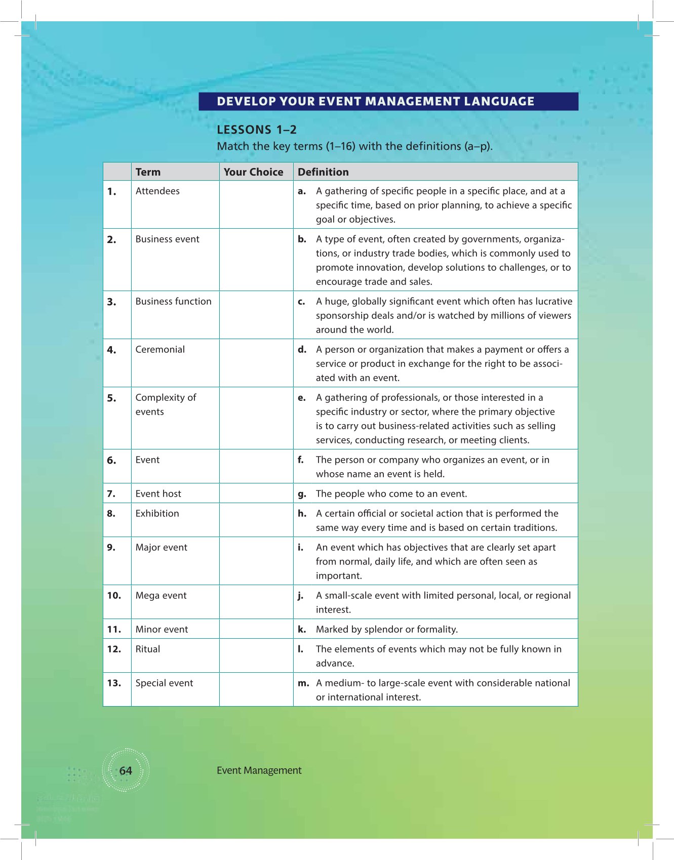 Chapter 1 Assessment