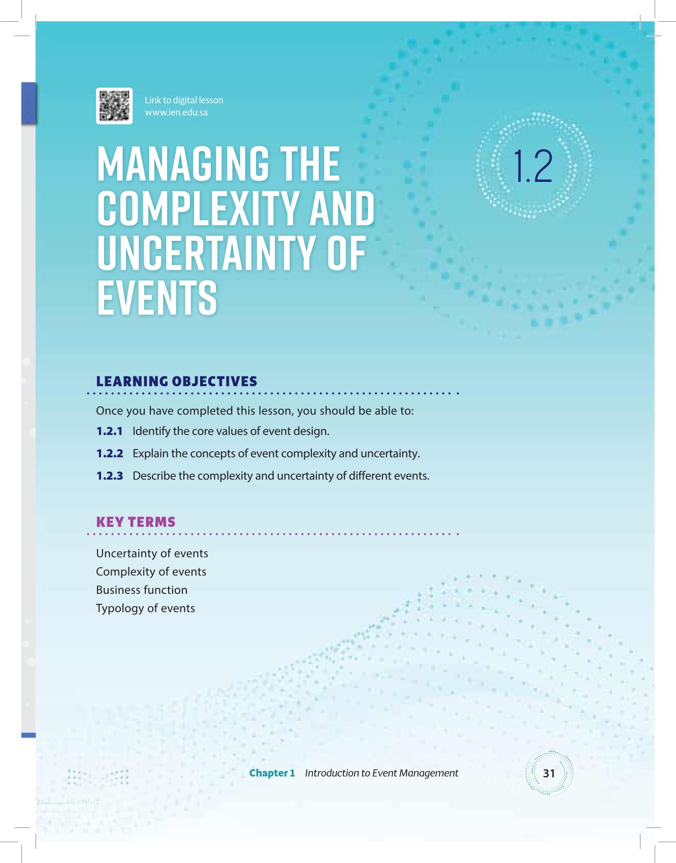 1.2 Managing the Complexity and Uncertainty of Events