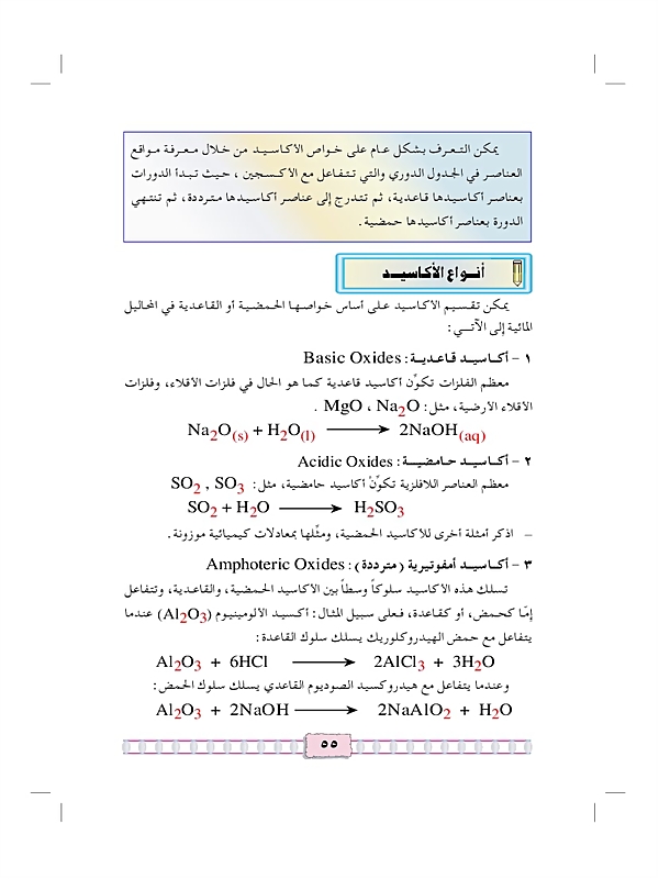 الأكاسيد ( OXIDES )