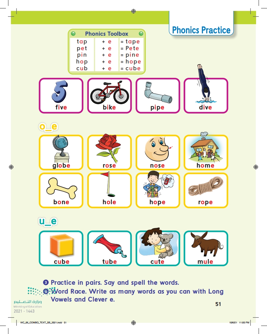 Long Vowels and Clever e