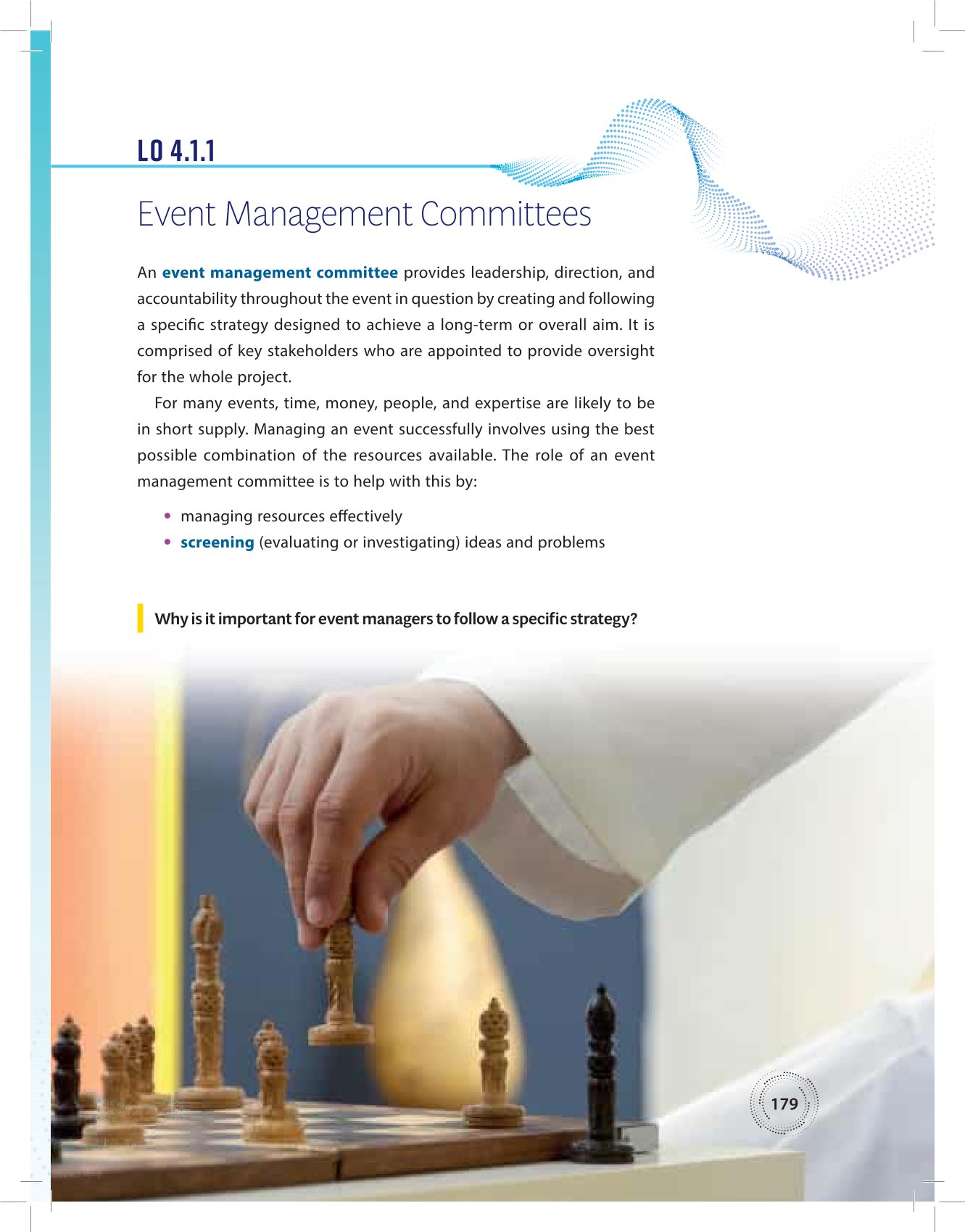 4.1 Establishing an Event Management Committee