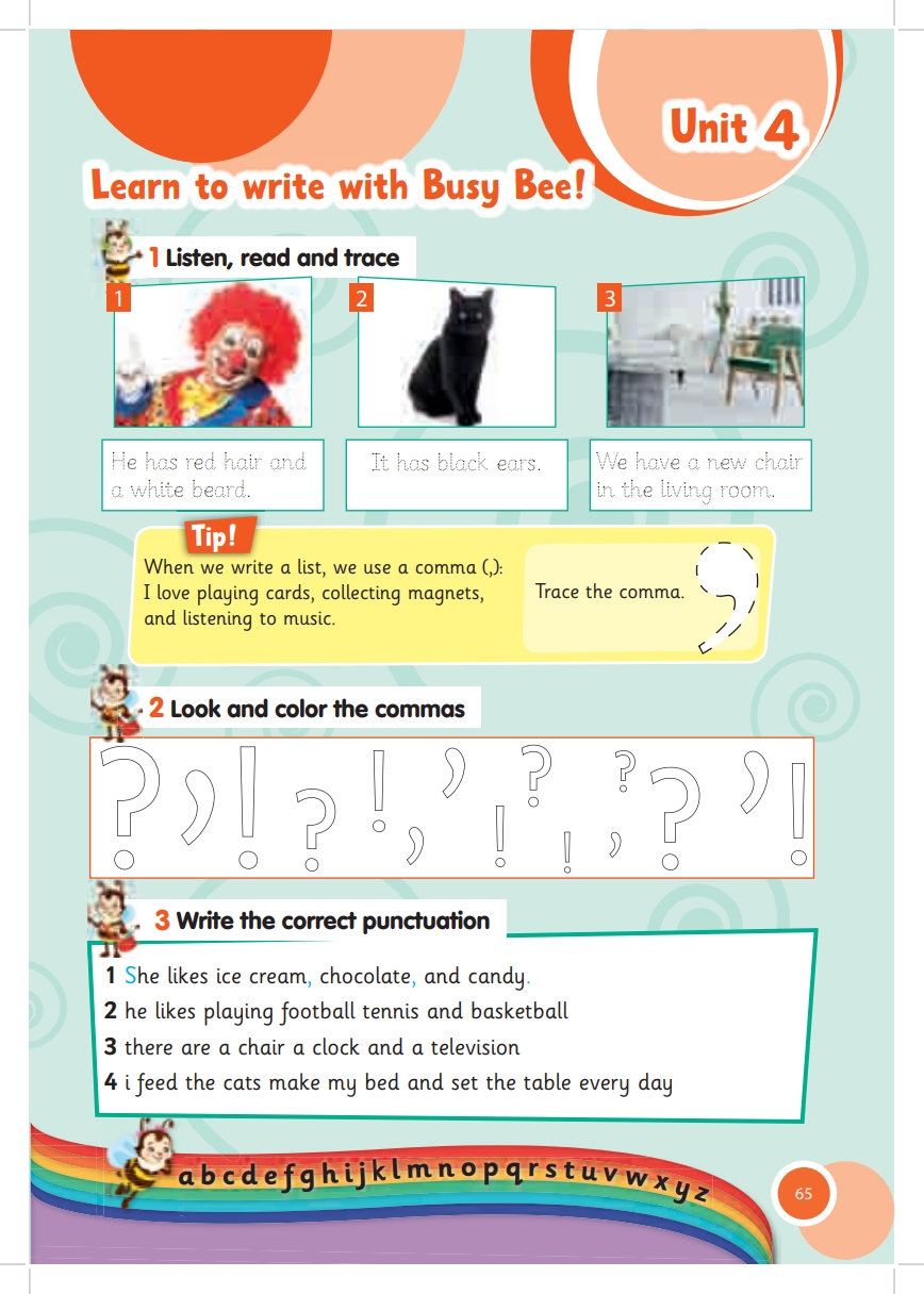 Learn to write with Busy Bee