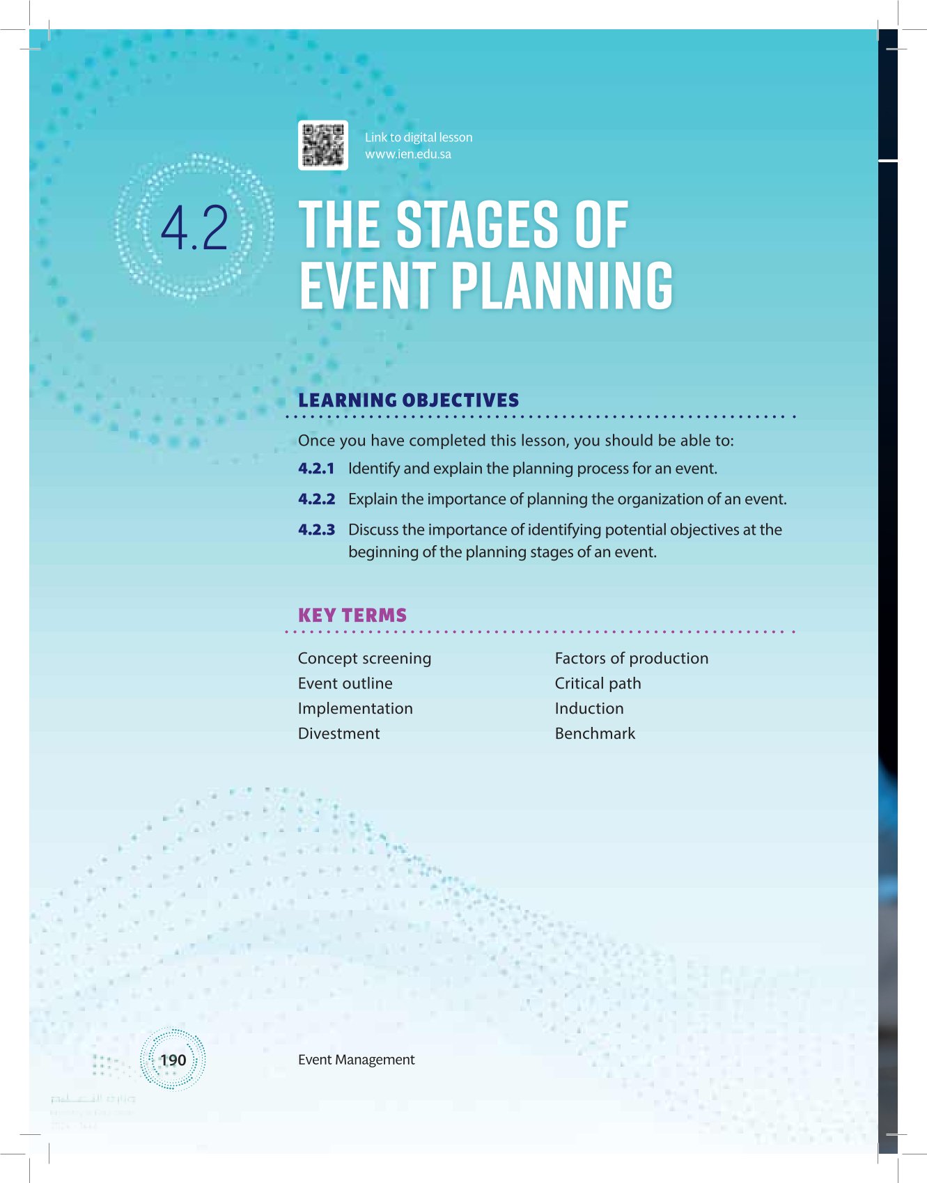 4.2 The Stages of Event Planning