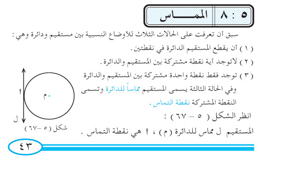 8-5 المماس