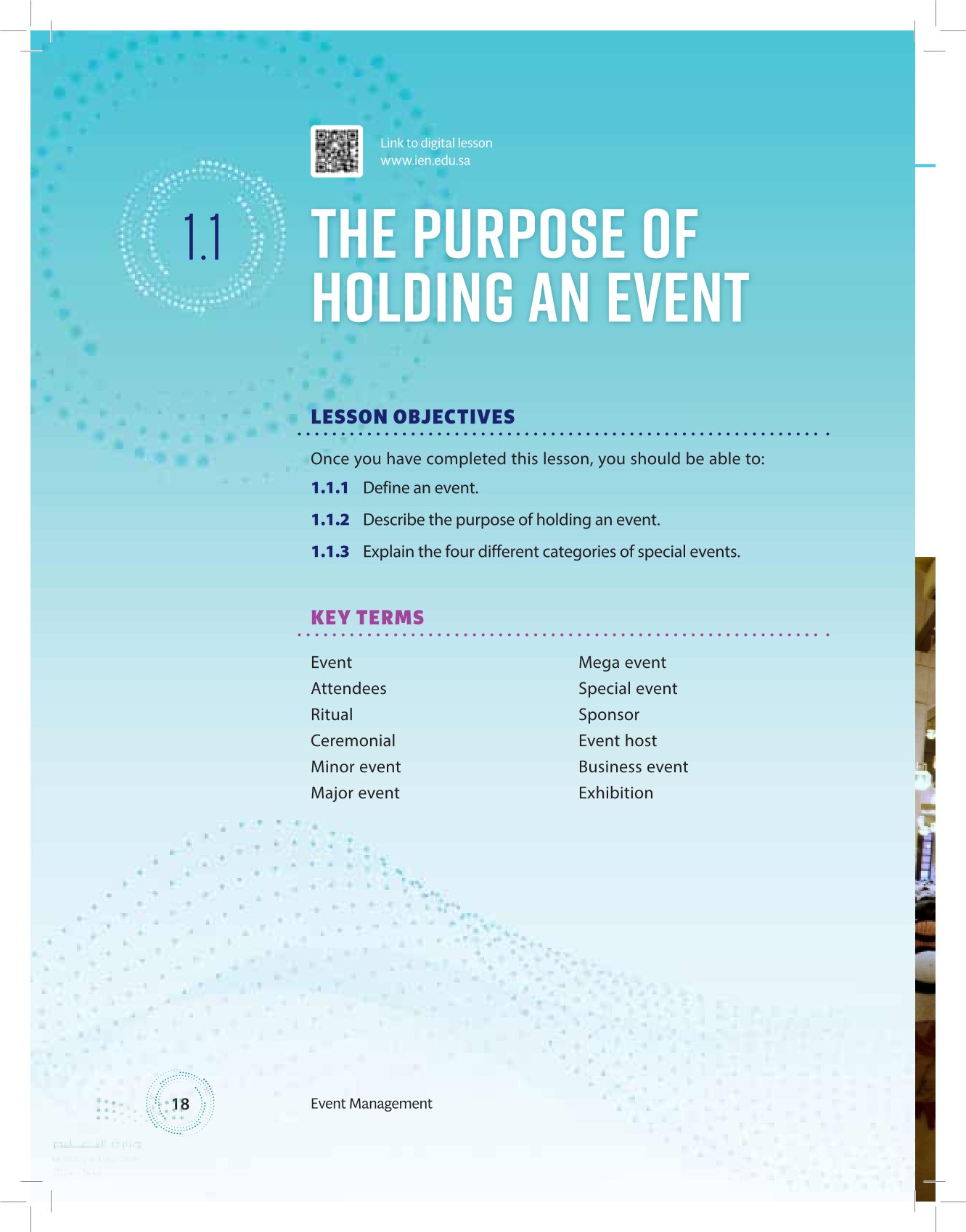 1.1 The Purpose of Holding an Event