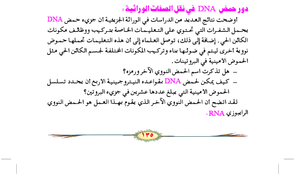 دورة حمض (DNA) في نقل الصفات الوراثية