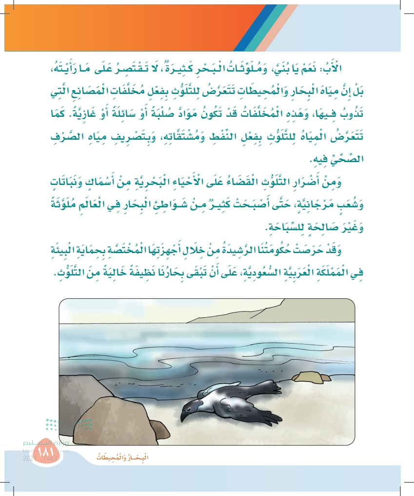 الدرس الثاني : نظافة البحار والمحيطات